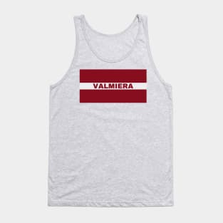 Valmiera City in Latvian Flag Tank Top